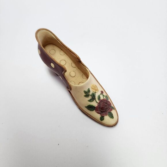 Sandy Lynam Clough 1999 Ruby Shoe Ceramic Miniature Collectible 3-1/2 in - Picture 2 of 7